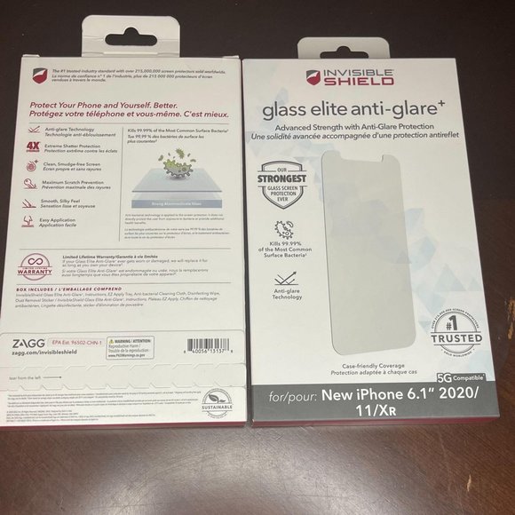 Set of 2 Invisible Shield Glass Screen Protector - Picture 2 of 2